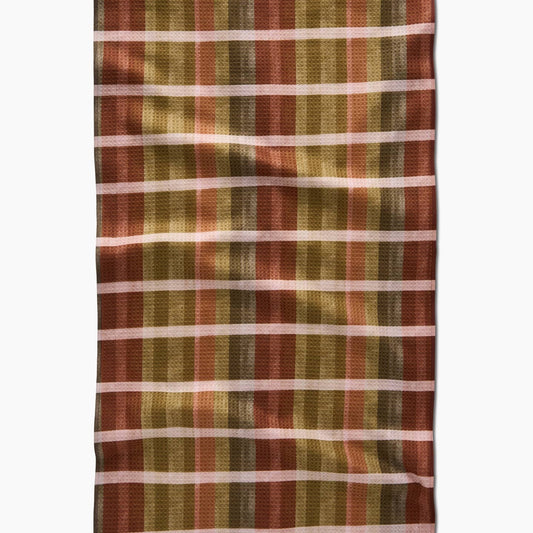 Fall Harvest Stripes Tea Towel