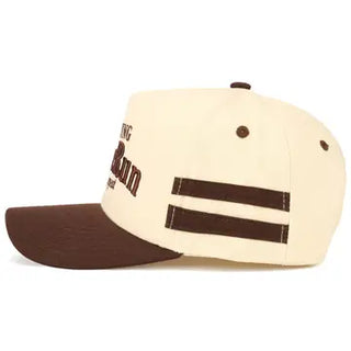 C.C Morning Coffee Run Letter Embroidered On Two Tone Trucker Hat