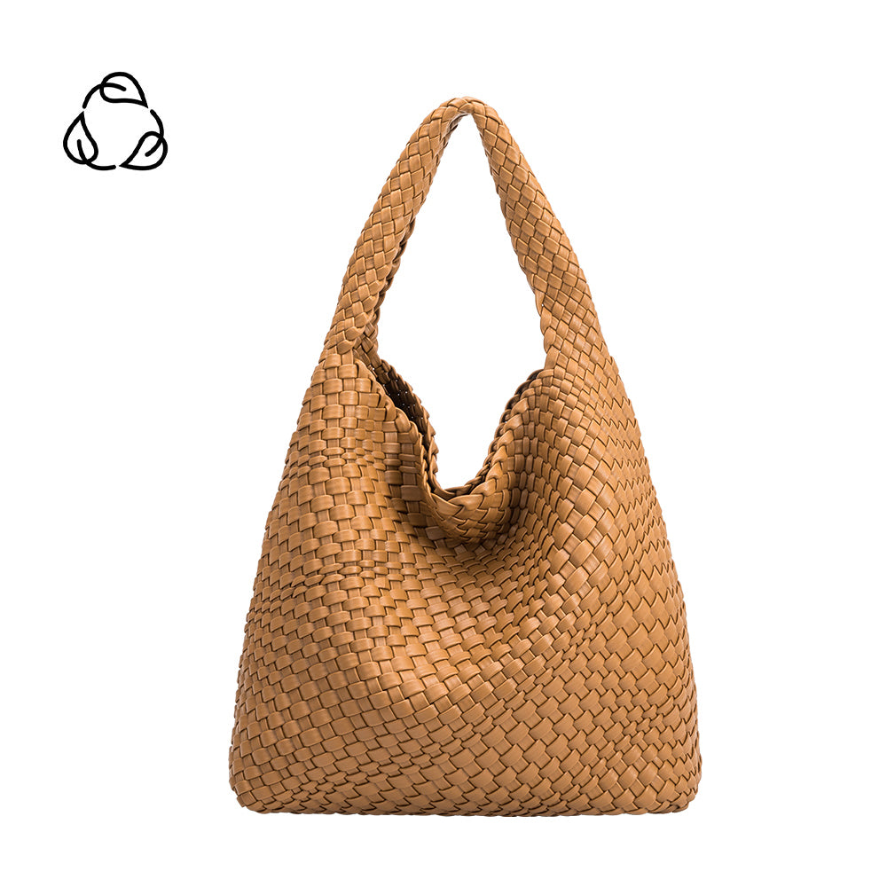 Johanna Recycled Shoulder Bag in Camel