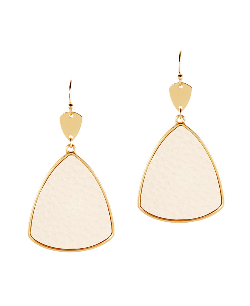 Leather Metal Earrings