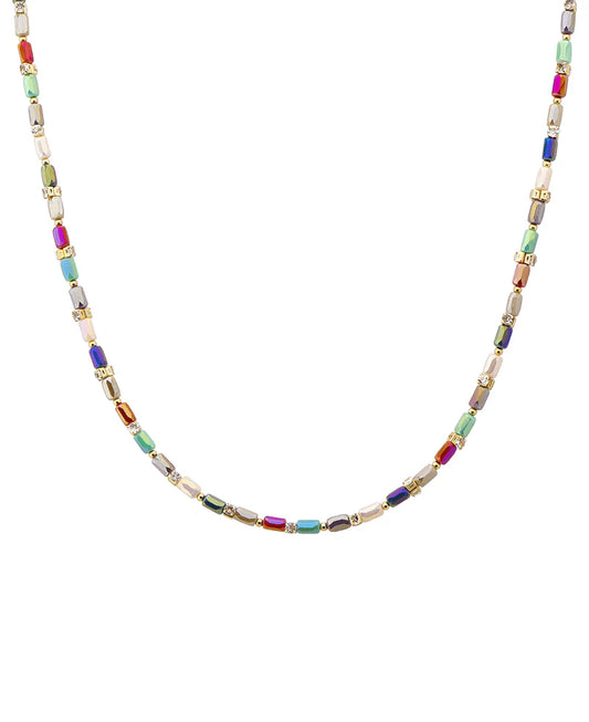 Multi Bead Short Necklace