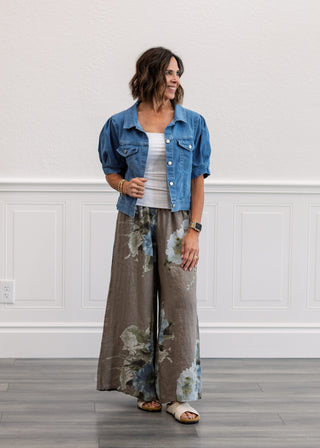 Enzyme Washed Denim Jacket in Light Denim