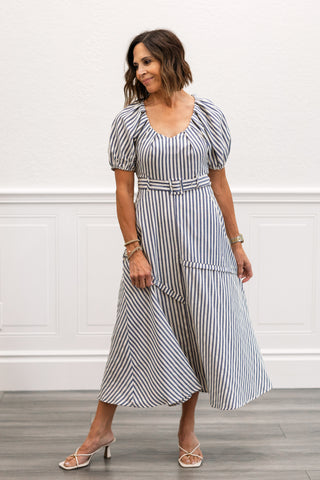 Navy Stripe Dress