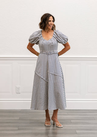 Navy Stripe Dress