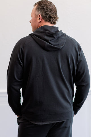 Dreamstate Full Zip Hoodie in Pure Black