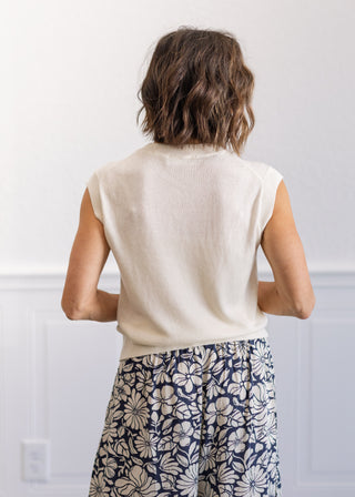 Essential Sweater Tank in Ivory