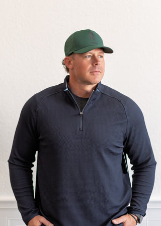 Peak Hat in Hunter Green