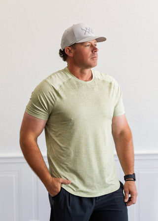 Atompshere Tee in Dusty Sage Heather