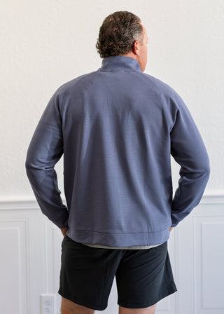Dream State 1/4 Zip in Shale Blue