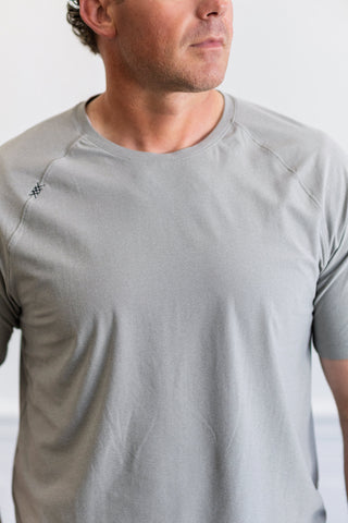 Reign Short Sleeve in Light Grey Heather
