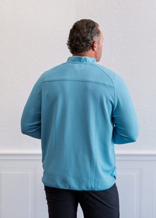 Founder's Golf 1/4 Zip in Azure Blue