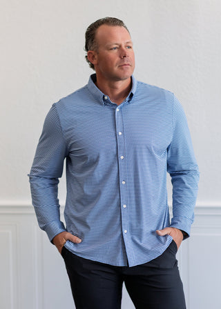 Commuter® Shirt - Classic in Navy Gingham