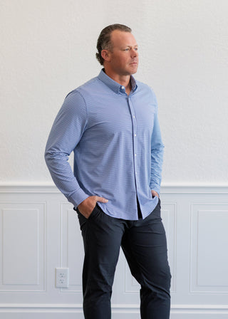 Commuter® Shirt - Classic in Navy Gingham