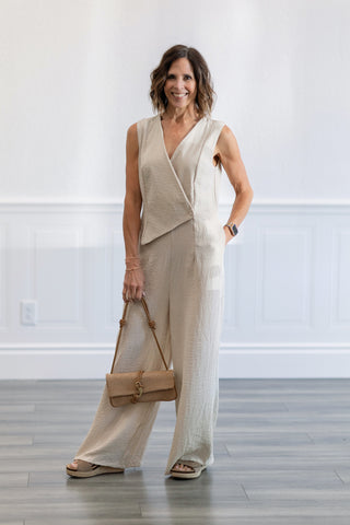 Effortless Wrap Front Jumpsuit