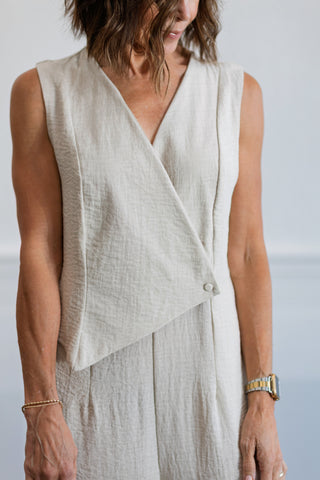 Effortless Wrap Front Jumpsuit