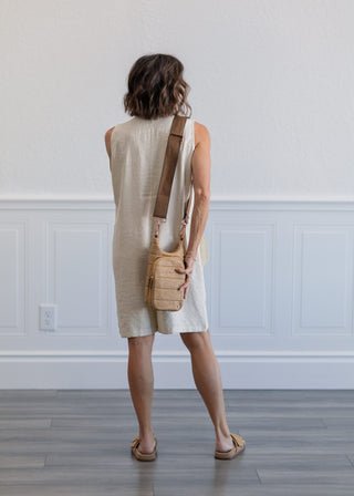 Button Front V-Neck Shorts Jumpsuit