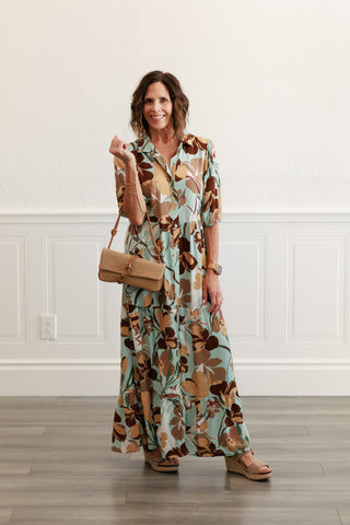 Floral Tiered Maxi Dress
