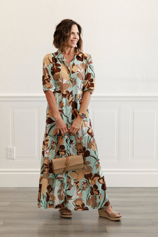 Floral Tiered Maxi Dress