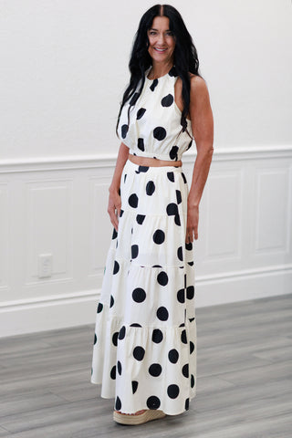Monroe Polka Dot Halter Top