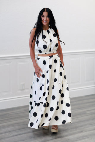 Monroe Polka Dot Halter Top