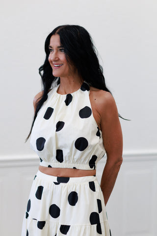Monroe Polka Dot Halter Top