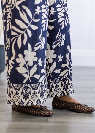 Floral Print Wide Leg Tank Jumpsuit