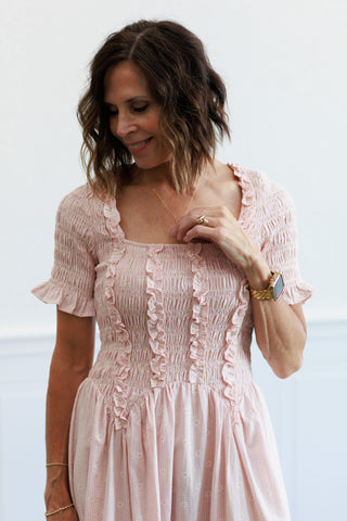 Ditsy Floral Print Midi Dress