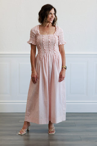 Ditsy Floral Print Midi Dress
