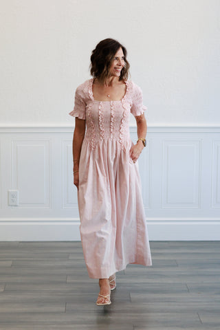 Ditsy Floral Print Midi Dress