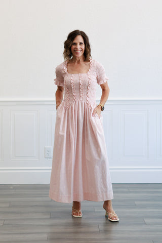 Ditsy Floral Print Midi Dress