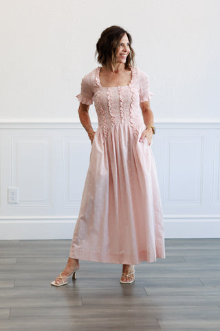 Ditsy Floral Print Midi Dress