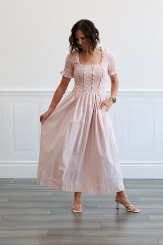 Ditsy Floral Print Midi Dress