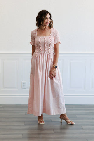 Ditsy Floral Print Midi Dress