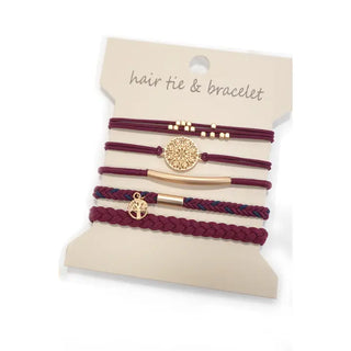 Boho Dual Function Knot Bracelet Hair Ties