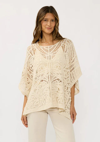 Beach Crochet Cover Up in Natural
