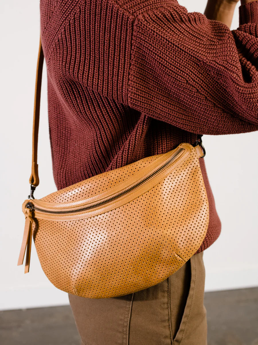 Berkeley Belt Bag in Perforated Cognac