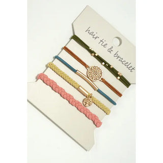 Boho Dual Function Knot Bracelet Hair Ties
