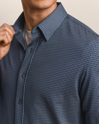 Rhone Commuter® Shirt in Navy/Gray Gingham | Classic Fit