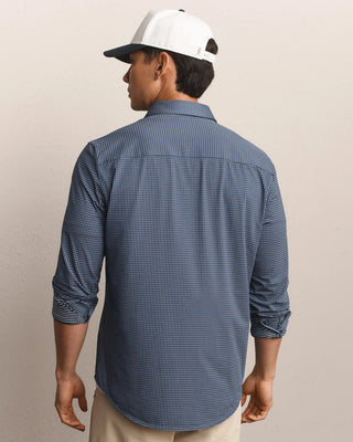 Rhone Commuter® Shirt in Navy/Gray Gingham | Classic Fit