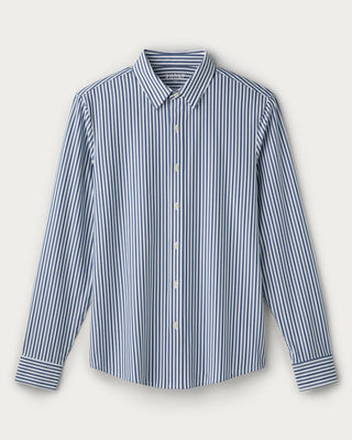 Commuter® Shirt - Slim in Stripe Vintage Blue