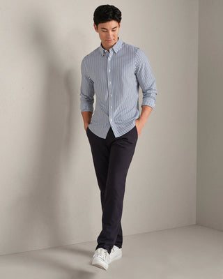 Commuter® Shirt - Slim in Stripe Vintage Blue