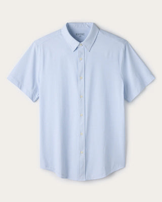 Commuter® Short Sleeve Shirt in Light Blue Wave Geo