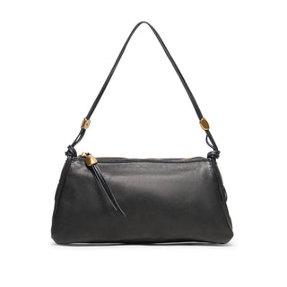 Solara Leather Baguette Shoulder Bag in Black – Women's Leather Bag by Dolce Vita