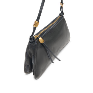Solara Leather Baguette Shoulder Bag in Black – Women's Leather Bag by Dolce Vita