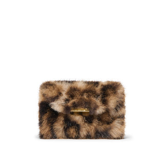 Brindi Crossbody Wallet in Leopard Faux Fur – Women's Mini Bag by Dolce Vita