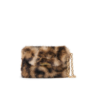 Brindi Crossbody Wallet in Leopard Faux Fur – Women's Mini Bag by Dolce Vita