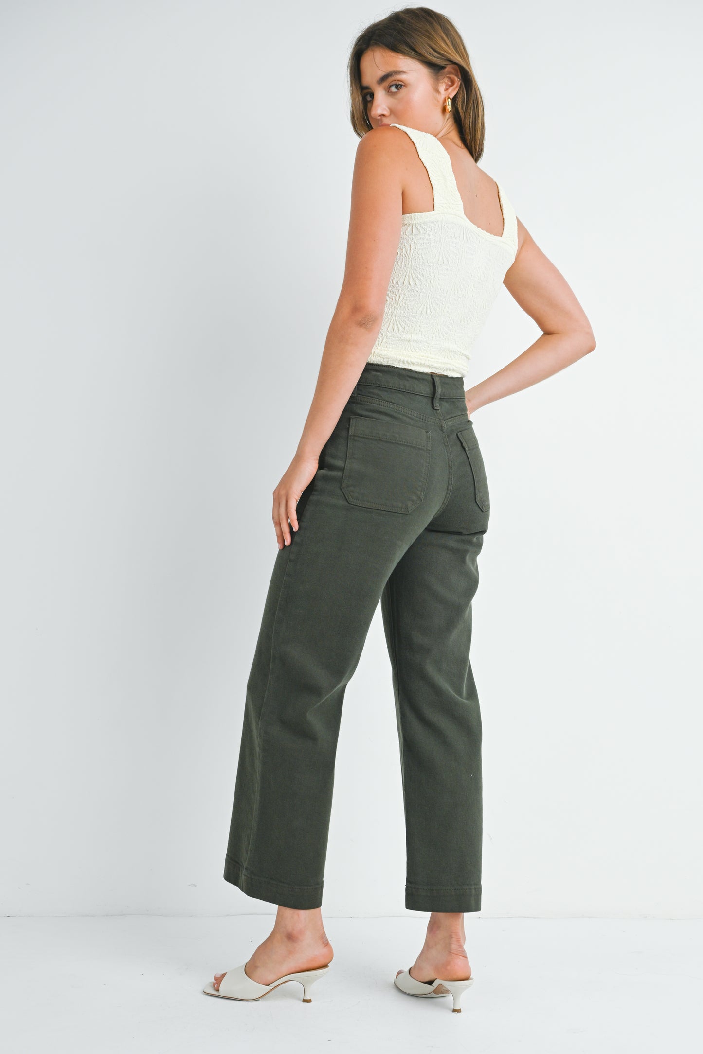 Utility Jean in Dk. Olive