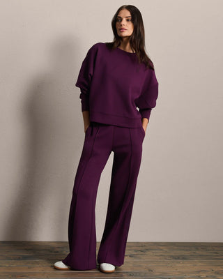 DreamGlow® Trouser in Dark Berry – Women's Wide Leg Trouser by Rhone