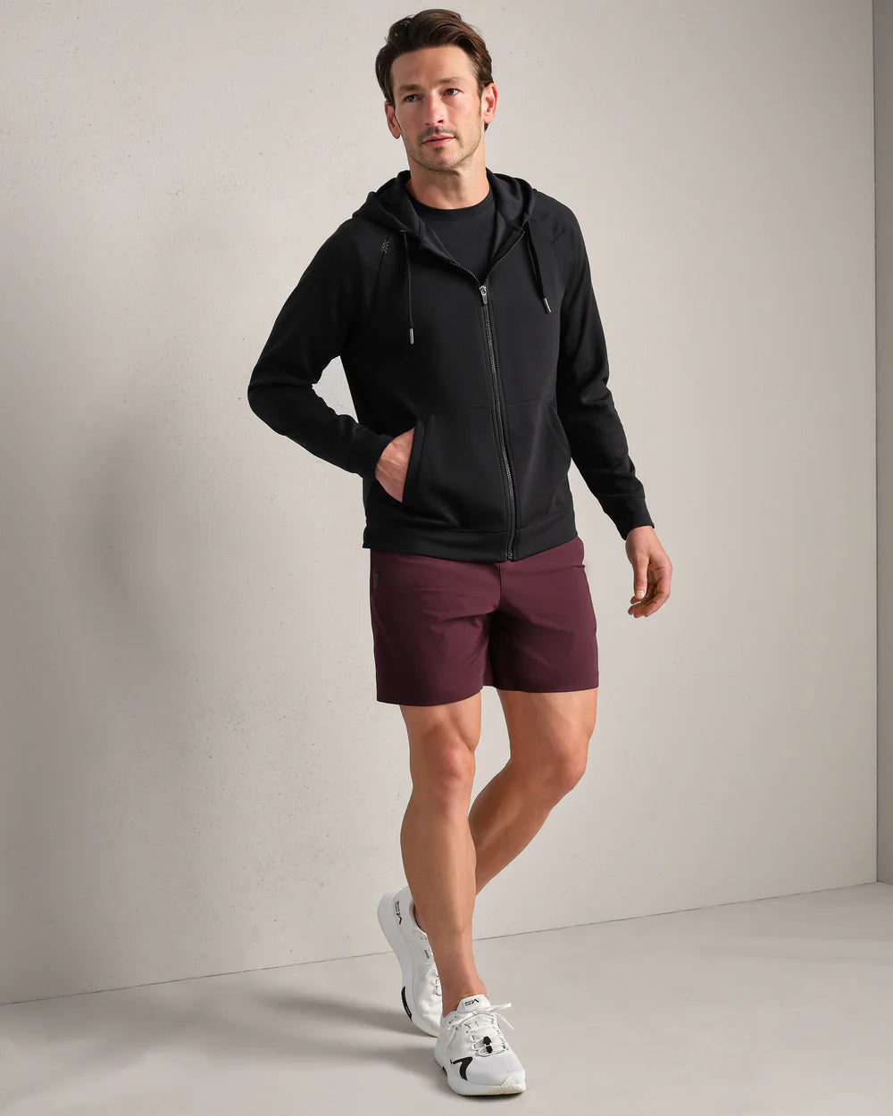 Dreamstate Full Zip Hoodie in Pure Black