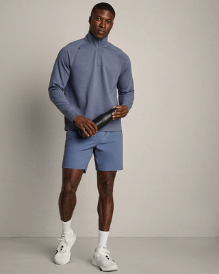 Dream State 1/4 Zip in Shale Blue